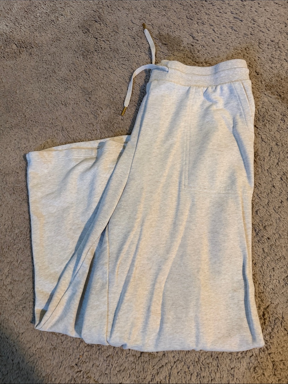 crown & ivy Light Gray Wide-Leg Lounge Pants